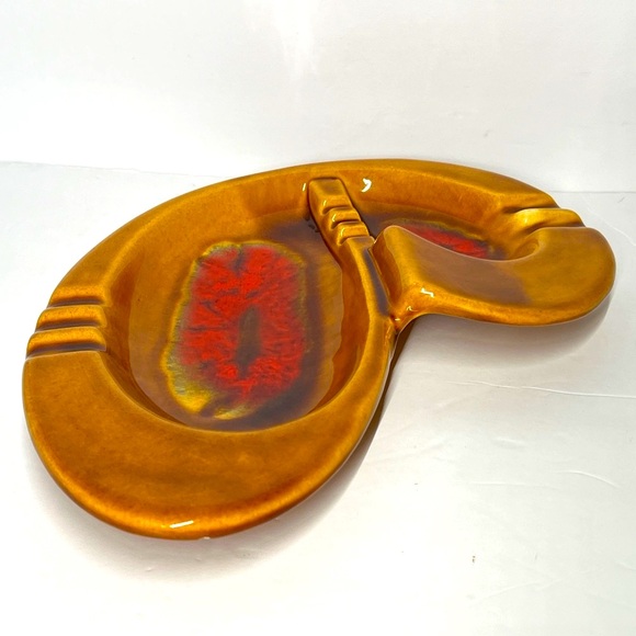 Vintage MCM Wade Of California Ceramic Boomerang Heart Ashtray Coin Trinket Tray - Picture 13 of 13